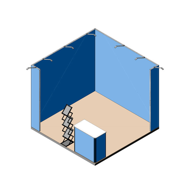 Stand 3x3 - 2 lati aperti - render stampe