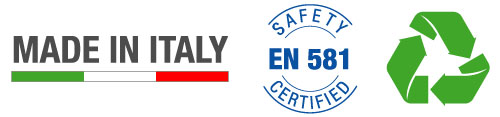 Made in Italy - EM 581 Safety Certified - EcoFriendly