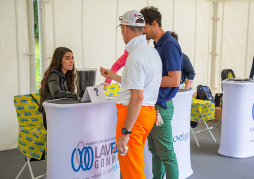 Banchetti promozionali per gare di golf