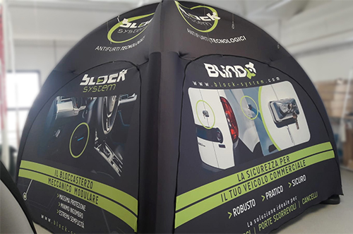 Gazebo gonfiabile personalizzato