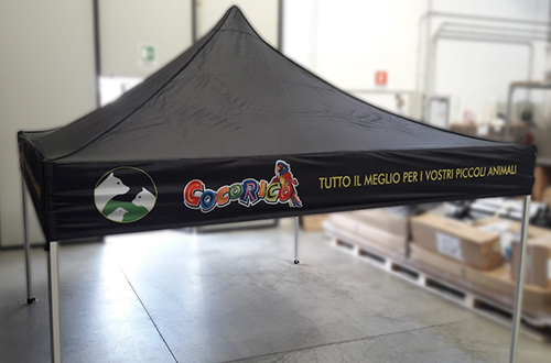 Gazebo pubblicitario personalizzato