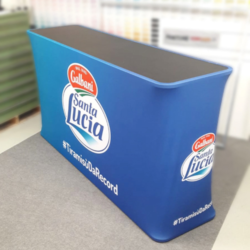 Desk Reception con stampa su tessuto