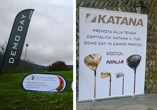 Espositori per Katana Golf Europe Tour 2017