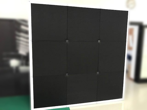 parete fonoassorbente con apertura pop-up
