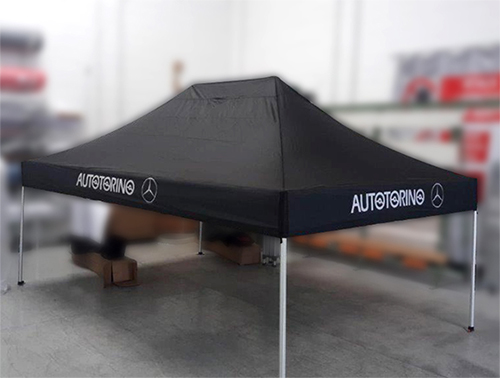 Gazebo pubblicitario portatile