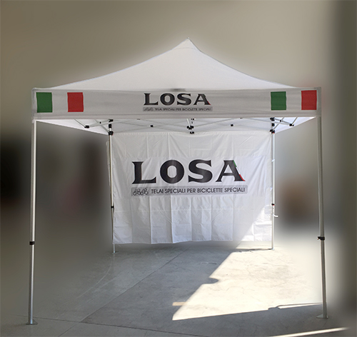 Gazebo per eventi ciclistici