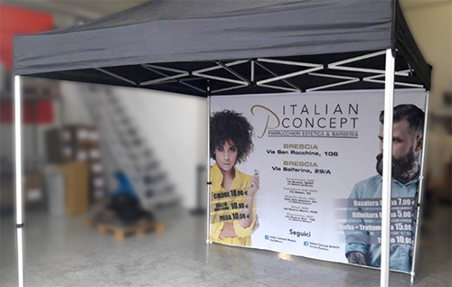 Gazebo pubblicitario portatile