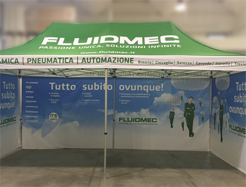 Gazebo personalizzato Fluidmec