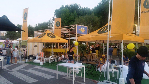 Gazebo portatili con tetto personalizzato