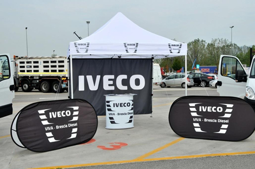 Gazebo per stand promozionali all'aperto