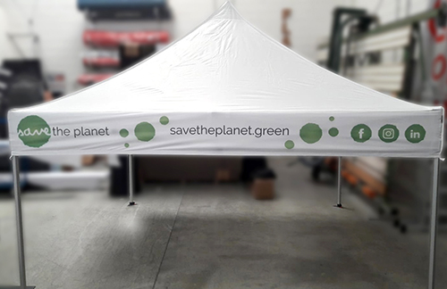Gazebo richiudibile con stampa personalizzata