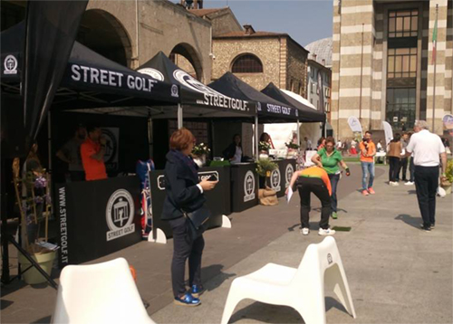 Gazebo per eventi sportivi all'aperto