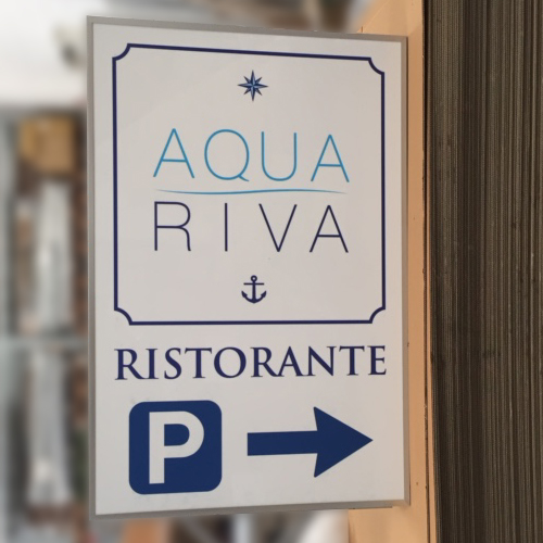 Insegna per ristorante
