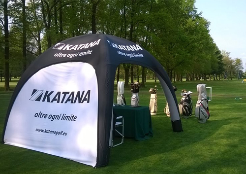 Gazebo gonfiabile al Golf Club Barlassina