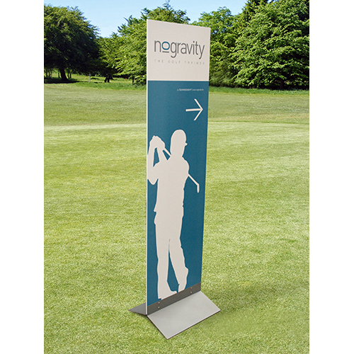 Espositore con piedistallo per outdoor
