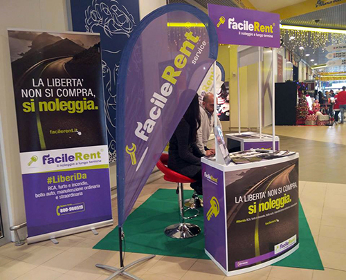 Stand promozionale aeroporto