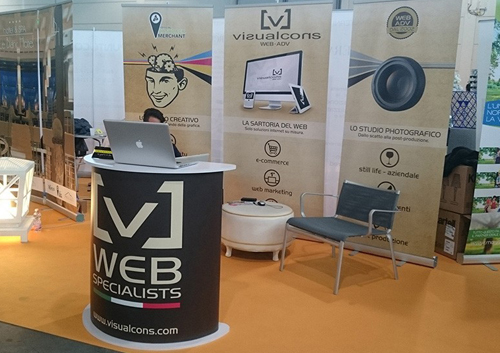 Banchetto pubblicitario per stand