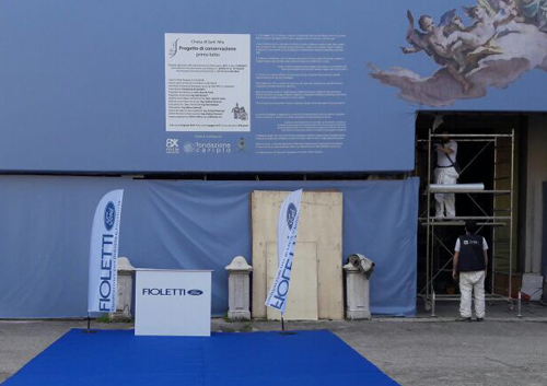 Stand promozionale all'aperto