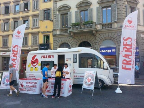 Stand informativo all'aperto