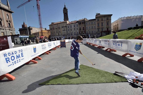 Striscioni pubblicitari per eventi sportivi