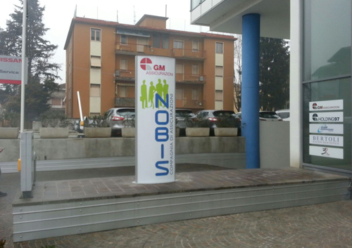 Totem bifacciale