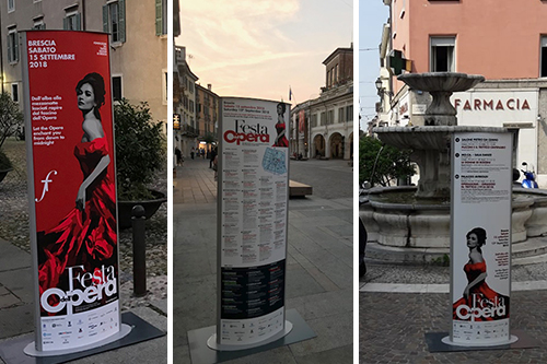 Totem pubblicitari per eventi