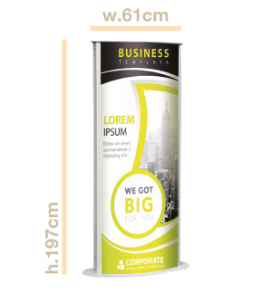 totem h200 slim con stampa mono in promozione