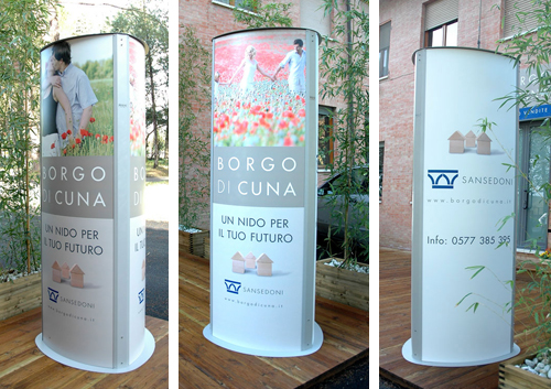 Totem trifacciale Tris